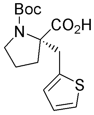 Boc-(S-α-(2-thiophenylmethyl)-proline