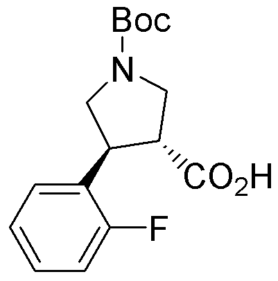 Boc-(+/-)-trans-4-(2-fluorophenyl)pyrrolidine-3-carboxylic acid