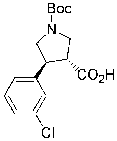 Boc-(+/-)-trans-4-(3-chlorophenyl)pyrrolidine-3-carboxylic acid