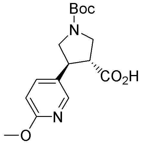 Boc-(+/-)-trans-4-(6-methoxy-3-pyridinyl)pyrrolidine-3-carboxylic acid