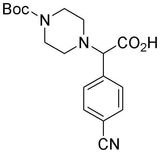 2-(4-Boc-piperazinyl)-2-(4-cyanophenyl)acetic acid