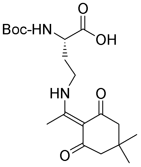 Nα-Boc-Nγ-(4,4-dimethyl-2,6-dioxocyclohex-1-ylidene)ethyl-L-2,4-diaminobutyric acid