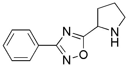 3-Phenyl-5-pyrrolidin-2-yl-[1,2,4]oxadiazole