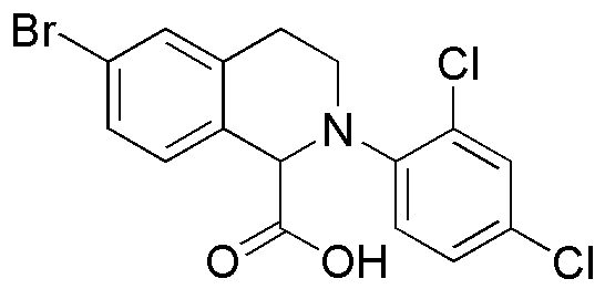 6-Bromo-2-(2,4-dichlorophenyl)-1,2,3,4-tetrahydroisoquinoline-1-carboxylic acid