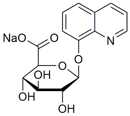Sel de sodium de l'acide 8-hydroxyquinoléine-β-D-glucuronique