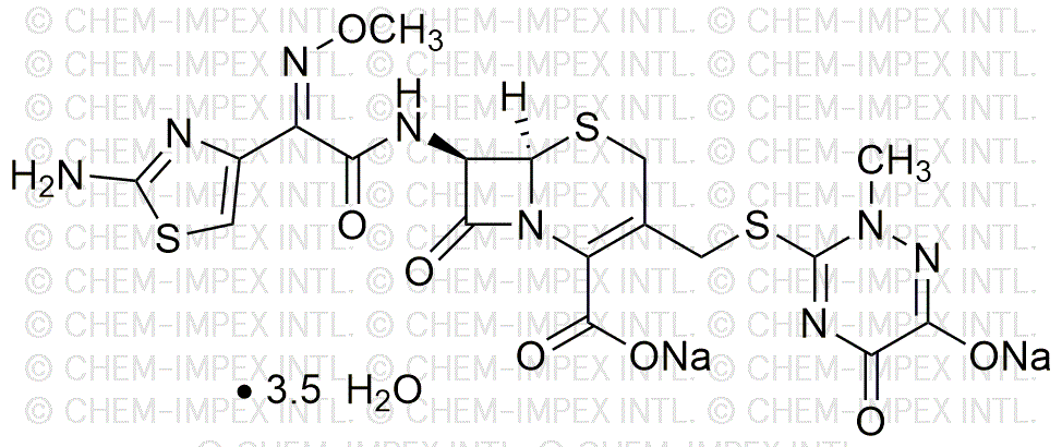 Ceftriaxone disodium salt hemi(heptahydrate)