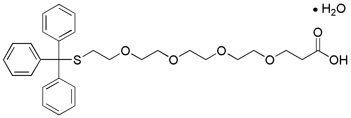 15-Tritylmercapto-4,7,10,13-tetraoxapentadecanoic acid monohydrate