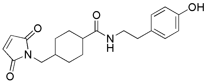 [2-(4-Hydroxyphenyl)ethyl]- 4-(N-maleimidomethyl)cyclohexane-1-carboxamide
