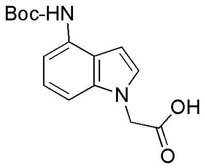 Ácido (4-terc-butoxicarbonilamino-indol-1-il)acético