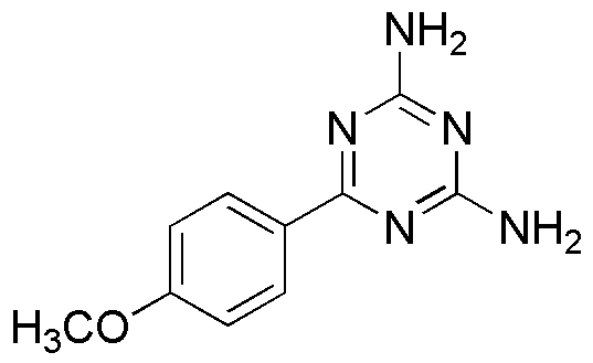 the triazine herbicides 2,4-Diamino-6-(4-methoxyphenyl)-1,3,5-triazine 1G