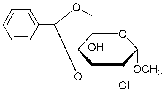 (+)-(4,6-O-Bencilideno)metil-α-D-glucopiranósido