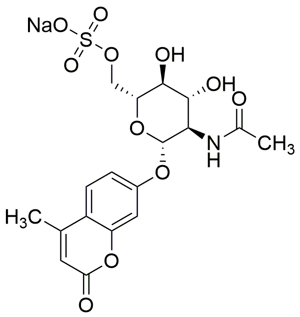 4-Methylumbelliferyl-2-acetamido-2-deoxy-6-sulphato-β-D-glucopyranoside