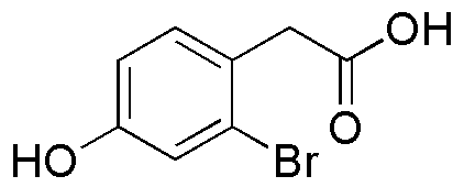 Ácido 2-bromo-4-hidroxifenilacético