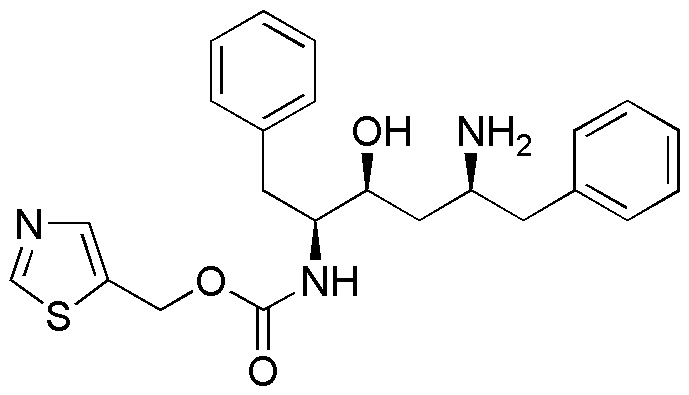 (2S,3S,5S-5-Amino-2-(N-((5-thiazolyl)-methoxycarbonyl)amino)-1,6-diphenyl-3-hydroxyhexane