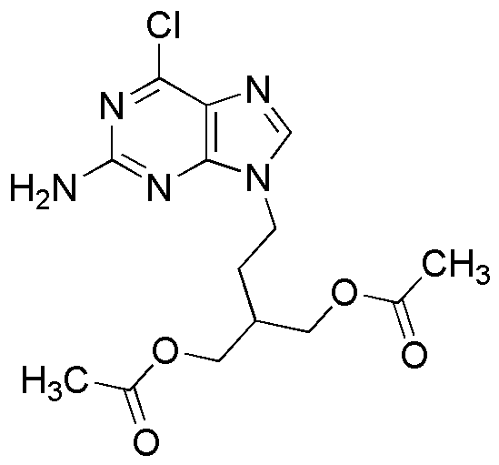 9-(4-acétoxy-3-acétoxyméthylbutyl)-2-amino-6-chloropurine