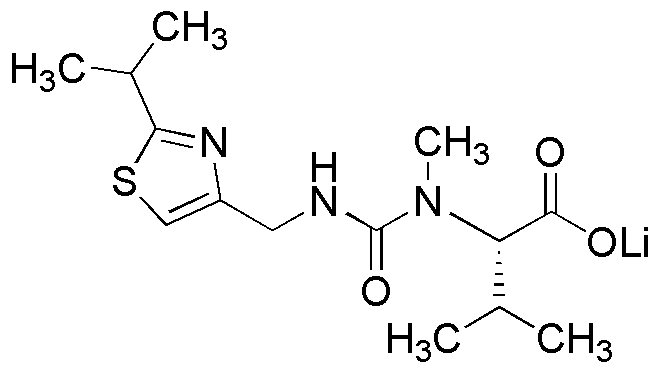 N-[N-Methyl-N-((2-isopropyl-4-thiazolyl)methyl)aminocarbonyl]-L-valine lithium salt
