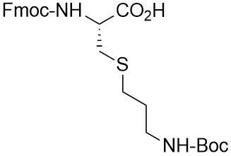 Ácido (R-Fmoc-2-amino-3-(3-(Boc-amino)-propilsulfanil)-propiónico