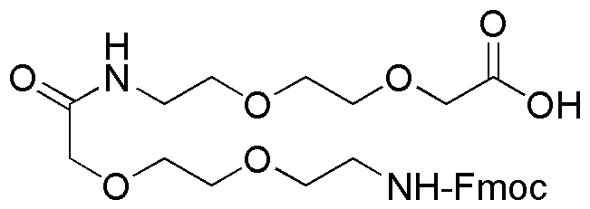 Ácido Fmoc-8-amino-3,6-dioxaoctanoil-8-amino-3,6-dioxaoctanoico
