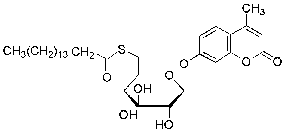 4-Methylumbelliferyl 6-thio-palmitate-β-D-glucopyranoside