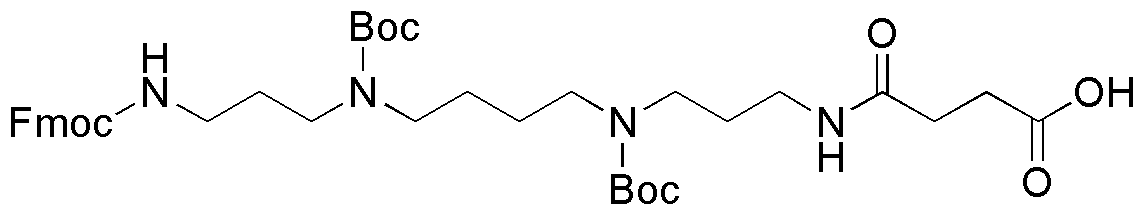 N1-Fmoc-N4,N9-di-Boc-N12-succinoyl-spermine
