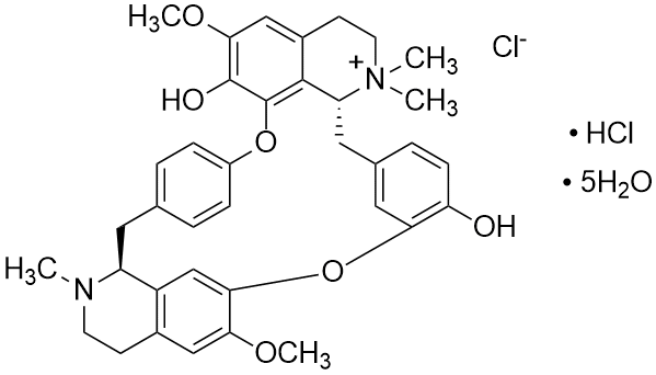 Tubocurarine hydrochloride pentahydrate