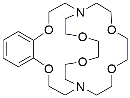 Solución de 5,6-benzo-4,7,13,16,21,24-hexaoxa-1,10-diazabiciclo[8.8.8]hexacos-5-eno, 50 % en peso en tolueno
