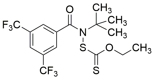 N-(tert-Butyl)-N-((ethoxycarbonothioyl)thio)-3,5-bis(trifluoromethyl)benzamide
