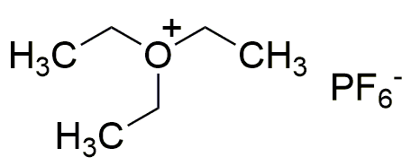 Triethyloxonium hexafluorophosphate, contains diethyl ether as stabilizer