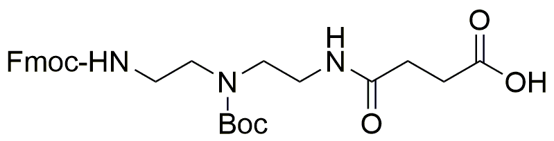 Nα -Fmoc- Nβ -Boc-diethylene triamine succinamic acid