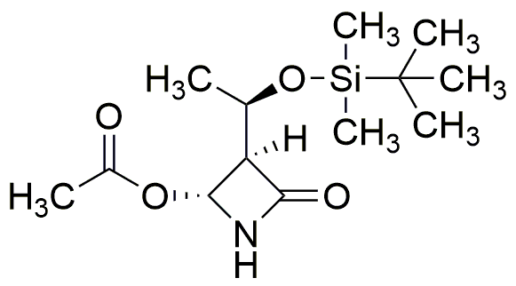 [3R(1'R,4R)]-(+)-4-Acetoxy-3-[1-(tert-butyldimethylsilyloxy)ethyl]-2-azetidinone