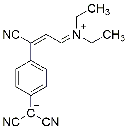 N-[3-Cyano-3-[4-(dicyanomethyl)phenyl]-2-propenylidene]-N-ethyl-ethaniminium inner salt