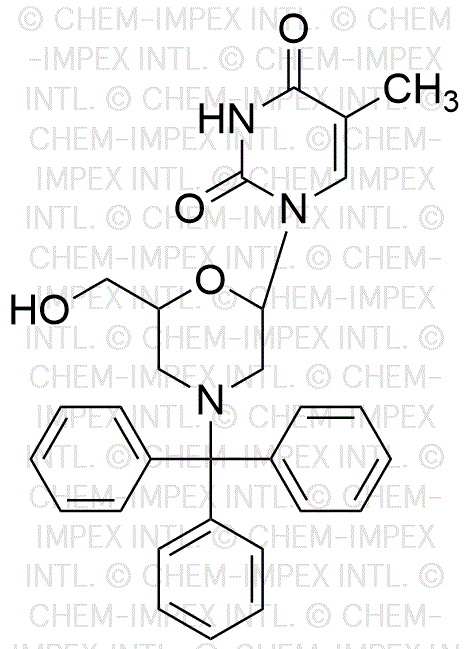 1-(6-(Hydroxymethyl)-4-tritylmorpholin-2-yl)-5-methylpyrimidine-2, 4(1H, 3H)-dione