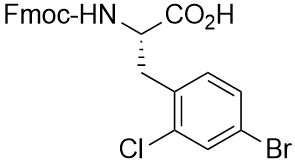 Fmoc-2-chloro,4-bromo-L-phenylalanine