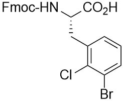 Fmoc-2-chloro,3-bromo-L-phenylalanine