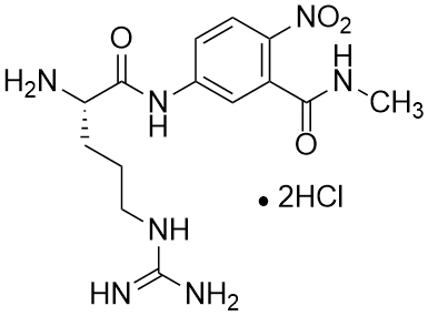 Arginine-5-amino-2-nitrobenzoic acid methylamide dihydrochloride