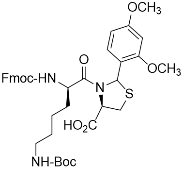 Fmoc-D-Lys(Boc)-Cys[Psi(Dmp,H)Pro]-OH
