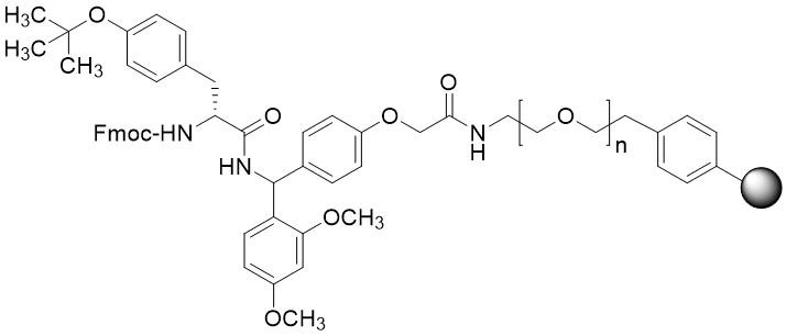Fmoc-D-Tyr(tBu) TentaGel S RAM resin (0.16 - 0.26 mmol/g, 90 mm mesh)