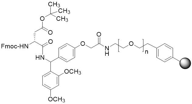 Fmoc-D-Asp(tBu) TentaGel S RAM resin (0.16 - 0.26 mmol/g, 90 mm mesh)