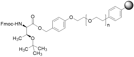 Fmoc-D-Thr(tBu) TentaGel S PHB resin (0.16 - 0.26 mmol/g, 90 mm mesh)