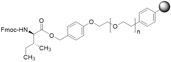 Fmoc-D-Ile TentaGel S PHB resin (0.16 - 0.26 mmol/g, 90 mm mesh)