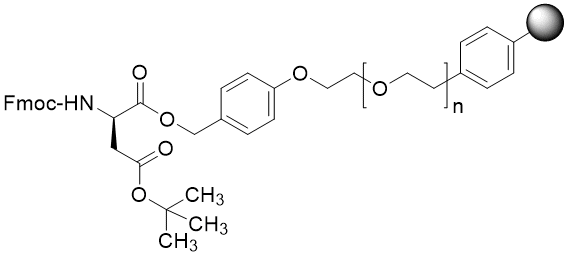 Fmoc-D-Asp(tBu) TentaGel S PHB resin (0.16 - 0.26 mmol/g, 90 mm mesh)