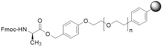 Fmoc-D-Ala TentaGel S PHB resin (0.16 - 0.26 mmol/g, 90 mm mesh)