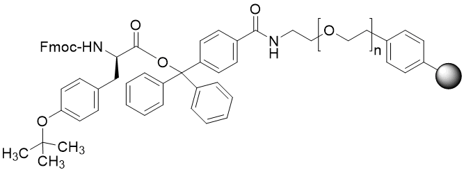 Fmoc-D-Tyr(tBu) TentaGel S TRT resin (0.15 - 0.25 mmol/g, 90 mm mesh)