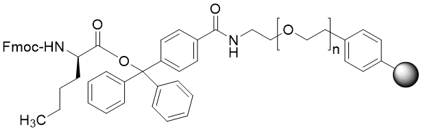 Fmoc-D-Nle TentaGel S TRT resin (0.15 - 0.25 mmol/g, 90 mm mesh)