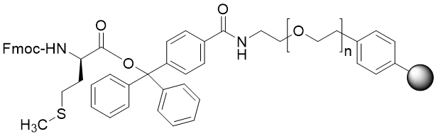 Fmoc-D-Met TentaGel S TRT resin (0.15 - 0.25 mmol/g, 90 mm mesh)