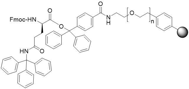 Fmoc-D-Gln(Trt) TentaGel S TRT resin (0.15 - 0.25 mmol/g, 90 mm mesh)