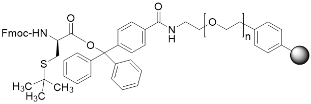 Fmoc-D-Cys(tBu) TentaGel S TRT resin (0.15 - 0.25 mmol/g, 90 mm mesh)