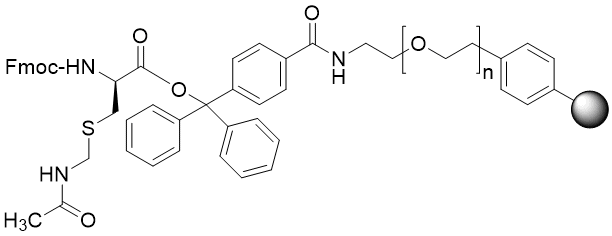 Fmoc-D-Cys(Acm) TentaGel S TRT resin (0.15 - 0.25 mmol/g, 90 mm mesh)