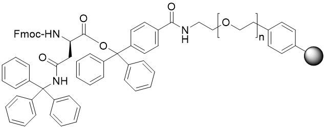 Fmoc-D-Asn(Trt) TentaGel S TRT resin (0.15 - 0.25 mmol/g, 90 mm mesh)
