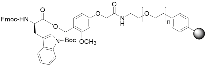 Fmoc-D-Trp(Boc) TentaGel S AC resin (0.16 - 0.26 mmol/g, 90 mm mesh)